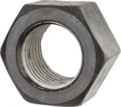 Value Collection - 2-1/4 - 4-1/2 UNC Steel Right Hand Hex Nut - 3-3/8" Across Flats, 1-55/64" High, Uncoated - Exact Tooling