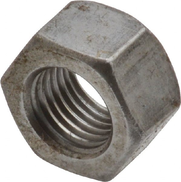 Value Collection - 3/8-24 UNF Steel Right Hand Hex Nut - 9/16" Across Flats, 0.3281" High, Uncoated - Exact Tooling