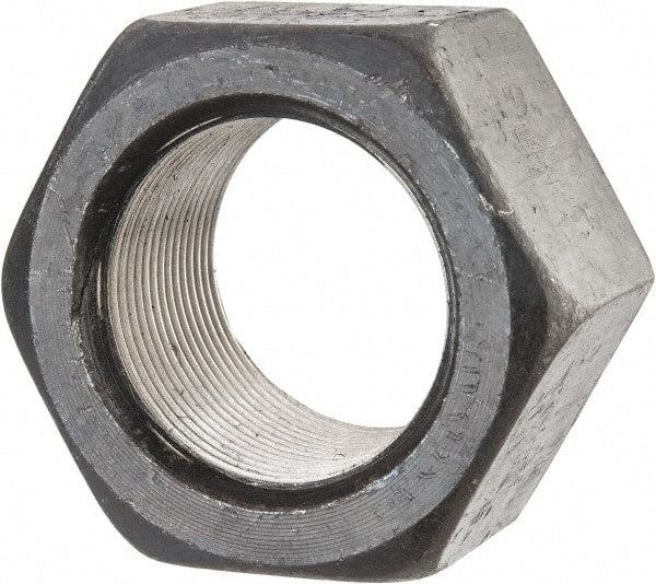 Value Collection - 1-3/4 - 12 UN Steel Right Hand Hex Nut - 2-5/8" Across Flats, 1-1/2" High, Uncoated - Exact Tooling
