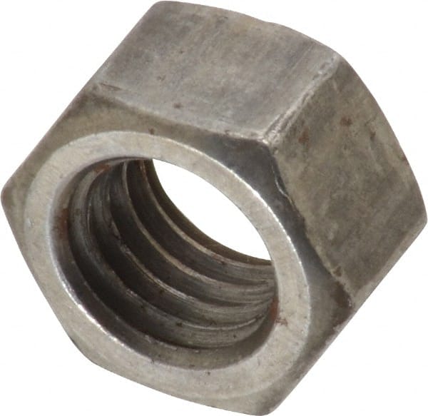 Value Collection - 1/2-13 UNC Steel Left Hand Hex Nut - 3/4" Across Flats, 7/16" High, Uncoated - Exact Tooling
