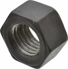 Value Collection - 1-8 UNC Steel Left Hand Hex Nut - 1-1/2" Across Flats, 55/64" High, Uncoated - Exact Tooling