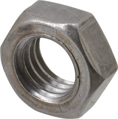 Value Collection - 1/2-13 UNC Steel Left Hand Hex Jam Nut - 3/4" Across Flats, 5/16" High, Uncoated - Exact Tooling