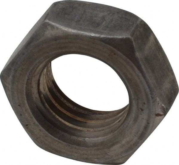 Value Collection - 5/8-11 UNC Steel Left Hand Hex Jam Nut - 15/16" Across Flats, 3/8" High, Uncoated - Exact Tooling