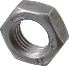 Value Collection - 3/8-24 UNF Steel Left Hand Hex Jam Nut - 9/16" Across Flats, 7/32" High, Uncoated - Exact Tooling