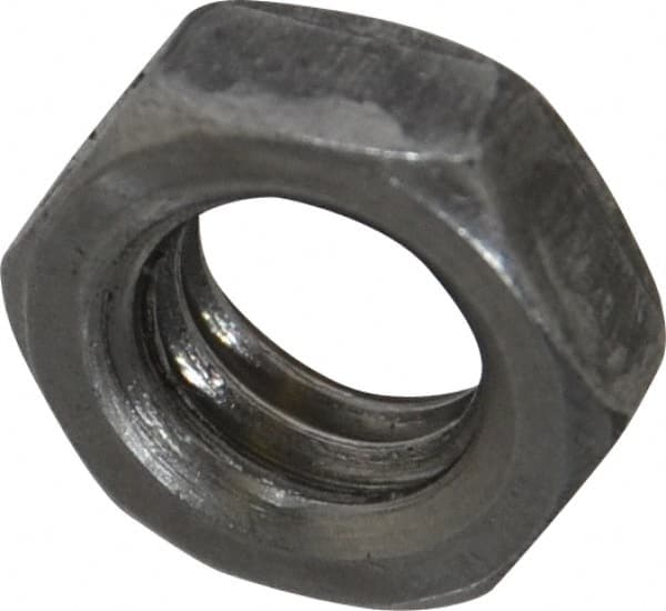 Value Collection - 3/8-16 UNC Steel Right Hand Hex Jam Nut - 9/16" Across Flats, 0.2188" High, Uncoated - Exact Tooling