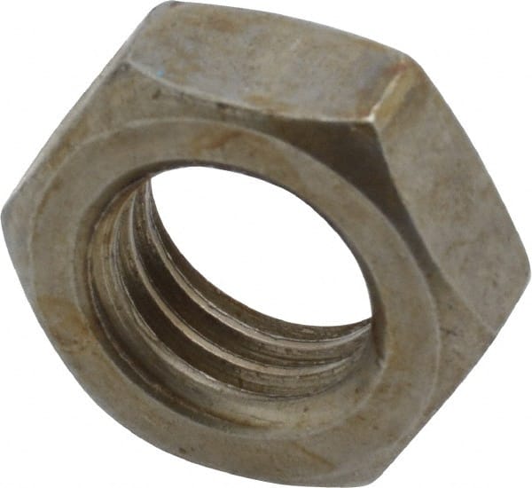 Value Collection - 5/8-11 UNC Steel Right Hand Hex Jam Nut - 5/16" Across Flats, 3/8" High, Uncoated - Exact Tooling
