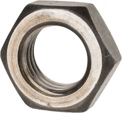 Value Collection - 7/8-9 UNC Steel Right Hand Hex Jam Nut - 1-5/16" Across Flats, 0.4844" High, Uncoated - Exact Tooling