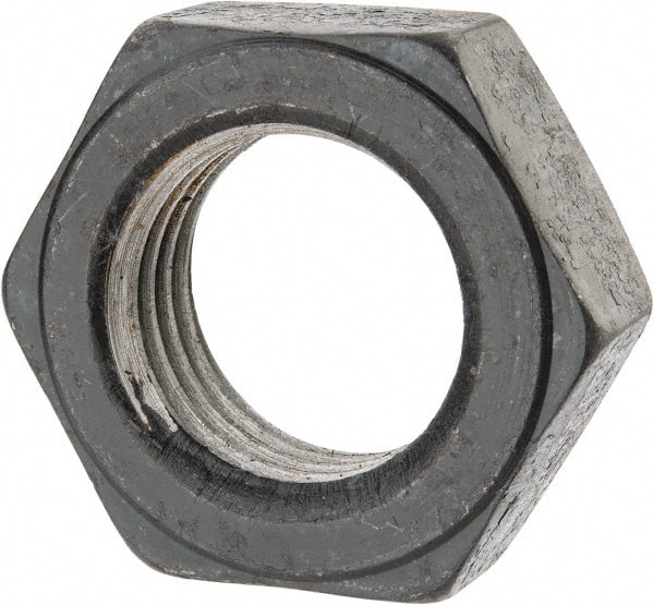 Value Collection - 2 - 4-1/2 UNC Steel Right Hand Hex Jam Nut - 3" Across Flats, 1-3/32" High, Uncoated - Exact Tooling