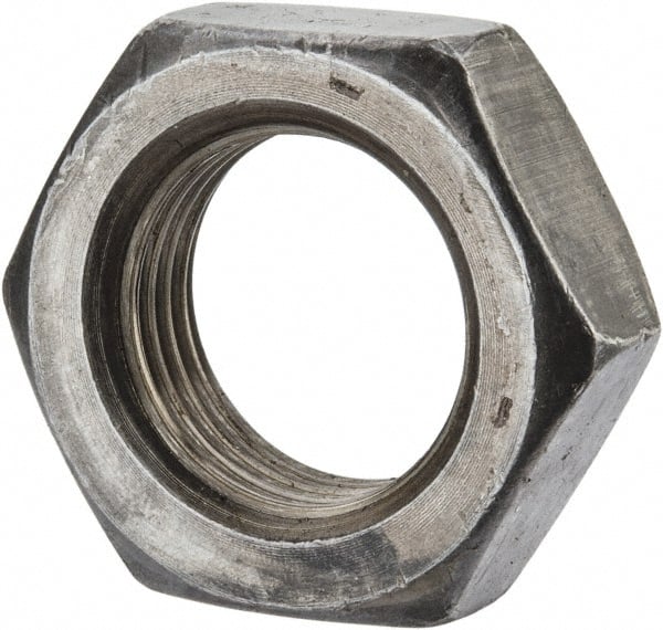 Value Collection - 7/8-14 UN Steel Right Hand Hex Jam Nut - 1-5/16" Across Flats, 31/64" High, Uncoated - Exact Tooling