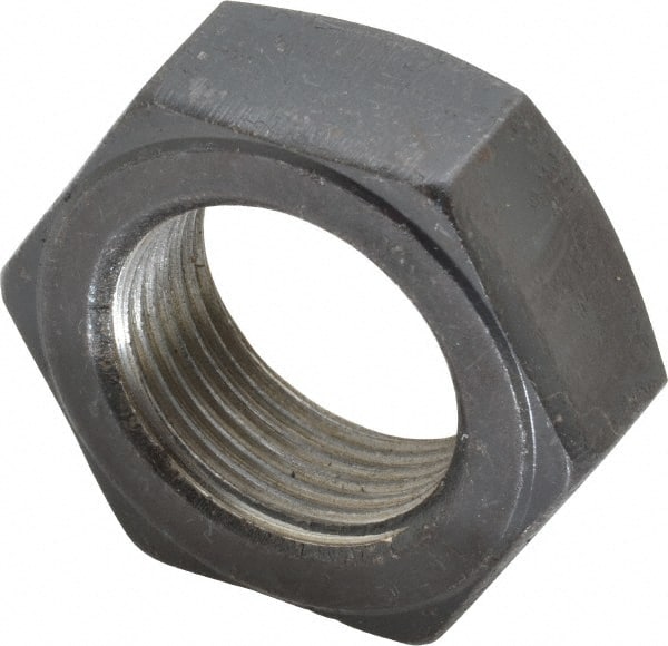 Value Collection - 1-1/4 - 12 UNF Steel Right Hand Hex Jam Nut - 1-7/8" Across Flats, 23/32" High, Uncoated - Exact Tooling