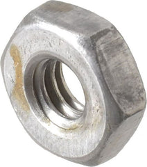 Value Collection - 1/4-20 UNC Steel Right Hand Heavy Hex Jam Nut - 1/2" Across Flats, 11/64" High, Uncoated, 2B Class of Fit - Exact Tooling