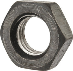 Value Collection - 1-8 UNC Steel Right Hand Heavy Hex Jam Nut - 1-5/8" Across Flats, 35/64" High, Uncoated, 2B Class of Fit - Exact Tooling