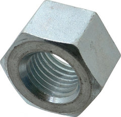Value Collection - 1-1/4 - 7 UNC Steel Right Hand Heavy Hex Nut - 2" Across Flats, 1-7/32" High, Zinc-Plated Finish - Exact Tooling