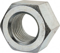 Value Collection - 2 - 4-1/2 UNC Steel Right Hand Heavy Hex Nut - 3-1/8" Across Flats, 1-31/32" High, Zinc Clear Finish - Exact Tooling