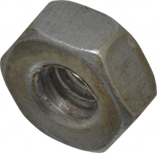Value Collection - 1/4-20 UNC Steel Right Hand Heavy Hex Nut - 1/2" Across Flats, 15/64" High, Uncoated, 2B Class of Fit - Exact Tooling