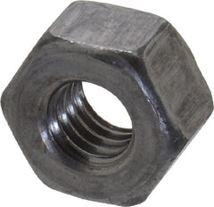 Value Collection - 5/16-18 UNC Steel Right Hand Heavy Hex Nut - 9/16" Across Flats, 19/64" High, Uncoated, 2B Class of Fit - Exact Tooling