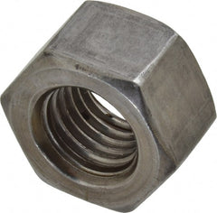 Value Collection - 7/8-9 UNC Steel Right Hand Heavy Hex Nut - 1-7/16" Across Flats, 55/64" High, Uncoated, 2B Class of Fit - Exact Tooling