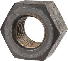 Value Collection - 1-1/8 - 7 UNC Steel Right Hand Heavy Hex Nut - 1-13/16" Across Flats, 1-7/64" High, Uncoated - Exact Tooling