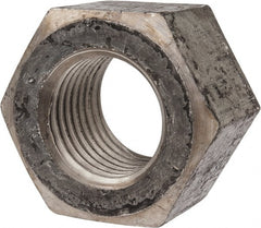 Value Collection - 2 - 4-1/2 UNC Steel Right Hand Heavy Hex Nut - 3-1/8" Across Flats, 1-31/32" High, Uncoated - Exact Tooling