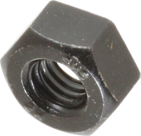 Value Collection - 3/8-16 UNC Steel Right Hand Heavy Hex Nut - 11/16" Across Flats, 23/64" High, Uncoated, 2B Class of Fit - Exact Tooling
