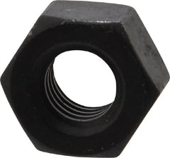 Value Collection - 7/16-14 UNC Steel Right Hand Heavy Hex Nut - 3/4" Across Flats, 27/64" High, Uncoated, 2B Class of Fit - Exact Tooling
