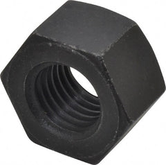 Value Collection - 7/8-9 UNC Steel Right Hand Heavy Hex Nut - 1-7/16" Across Flats, 55/64" High, Uncoated, 2B Class of Fit - Exact Tooling