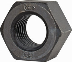 Value Collection - 1-1/8 - 7 UNC Steel Right Hand Heavy Hex Nut - 1-13/16" Across Flats, 1-7/64" High, Uncoated, 2B Class of Fit - Exact Tooling