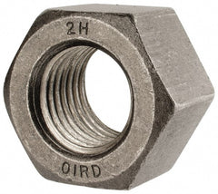 Value Collection - 1-1/2 - 6 UNC Steel Right Hand Heavy Hex Nut - 2-3/8" Across Flats, 1-15/32" High, Uncoated, 2B Class of Fit - Exact Tooling