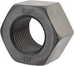 Value Collection - 1-1/2 - 8 UN Steel Right Hand Heavy Hex Nut - 2-3/8" Across Flats, 1-15/32" High, Uncoated, 2B Class of Fit - Exact Tooling