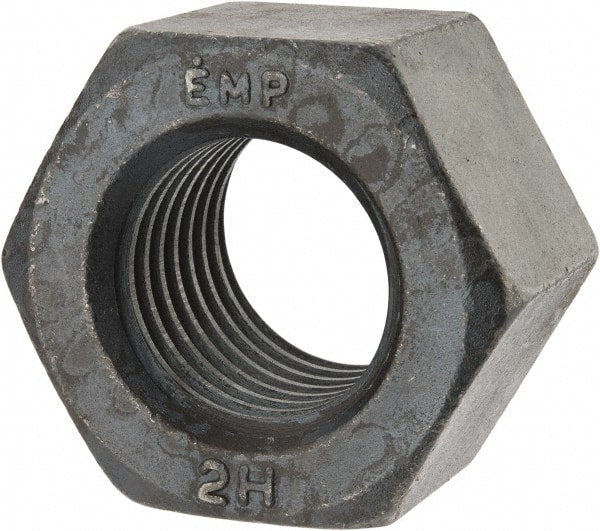 Value Collection - 1-3/4 - 5 UNC Steel Right Hand Heavy Hex Nut - 2-3/4" Across Flats, 1-23/32" High, Uncoated, 2B Class of Fit - Exact Tooling