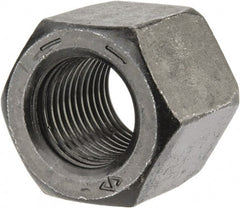 Value Collection - 9/16-18 UNF Steel Right Hand High Hex Nut - 7/8" Across Flats, 49/64" High, Uncoated - Exact Tooling
