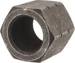 Value Collection - 1-1/2 - 12 UNF Steel Right Hand High Hex Nut - 2" Across Flats, 1-9/32" High, Uncoated - Exact Tooling
