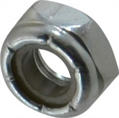 Value Collection - 1/4-28 UNF Grade 2 Hex Jam Lock Nut with Nylon Insert - 7/16" Width Across Flats, 7/32" High, Zinc-Plated Finish - Exact Tooling