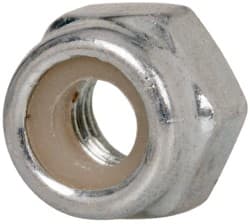 Value Collection - M4x0.70 Metric Coarse Grade 8 Hex Lock Nut with Nylon Insert - 5mm High, Zinc-Plated Finish - Exact Tooling