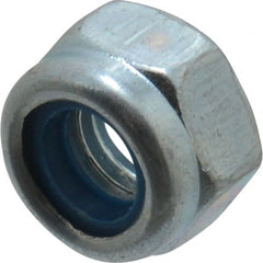 Value Collection - M5x0.80 Metric Coarse Grade 8 Hex Lock Nut with Nylon Insert - 5mm High, Zinc-Plated Finish - Exact Tooling