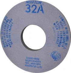 Norton - 14" Diam x 5" Hole x 1-1/2" Thick, H Hardness, 46 Grit Surface Grinding Wheel - Aluminum Oxide, Type 5, Coarse Grade, 1,800 Max RPM, Vitrified Bond, One-Side Recess - Exact Tooling