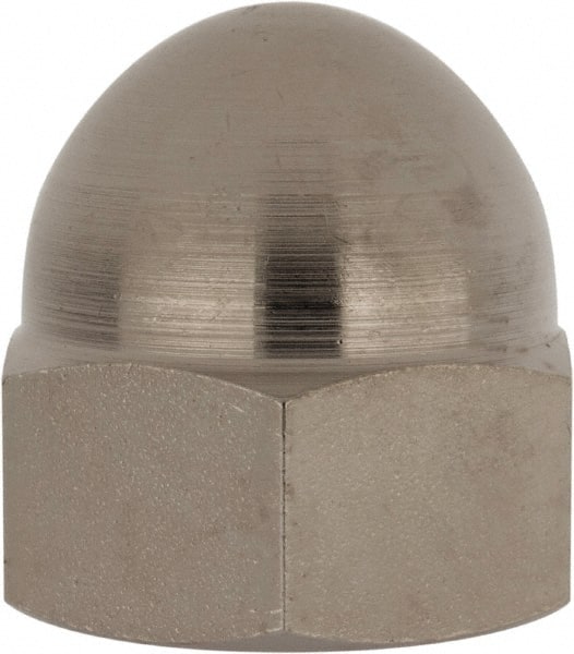 Value Collection - 3/4-16" UNF, 1/16" Width Across Flats, Nickel Plated, Steel Acorn Nut - 1" Overall Height, Grade 2 - Exact Tooling