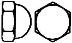 Value Collection - M3x0.5 Metric Coarse, 5.5mm Width Across Flats, Uncoated, Stainless Steel Acorn Nut - 6mm Overall Height, Austenitic A2, DIN 1587 - Exact Tooling