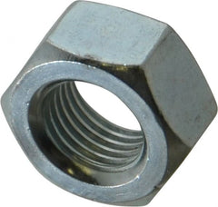 Value Collection - M12x1.25 Metric Extra Fine Steel Right Hand Hex Nut - 19mm Across Flats, 10mm High, Zinc-Plated Finish - Exact Tooling