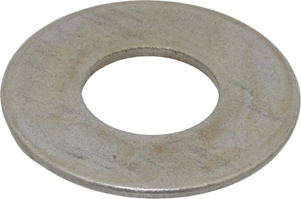 Value Collection - 1-1/4" Screw, Steel USS Flat Washer - 1-3/8" ID x 3" OD, 11/64" Thick, Plain Finish - Exact Tooling