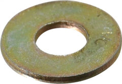 Value Collection - 1/4" Screw, Grade 8 Steel USS Flat Washer - 5/16" ID x 3/4" OD, 1/16" Thick, Zinc Yellow Dichromate Finish - Exact Tooling