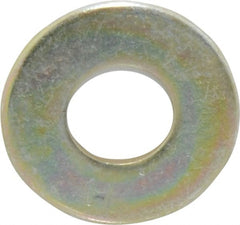 Value Collection - 3/8" Screw, Grade 8 Steel USS Flat Washer - 7/16" ID x 1" OD, 5/64" Thick, Zinc Yellow Dichromate Finish - Exact Tooling
