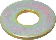 Value Collection - 5/8" Screw, Grade 8 Steel USS Flat Washer - 11/16" ID x 1-3/4" OD, 9/64" Thick, Zinc Yellow Dichromate Finish - Exact Tooling