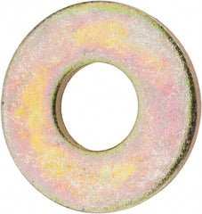 Value Collection - 3/4" Screw, Grade 8 Steel USS Flat Washer - 13/16" ID x 2" OD, 5/32" Thick, Zinc Yellow Dichromate Finish - Exact Tooling