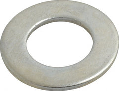 Value Collection - 1-1/8" Screw, Steel SAE Flat Washer - 1-3/16" ID x 2-1/4" OD, 9/64" Thick, Zinc-Plated Finish - Exact Tooling