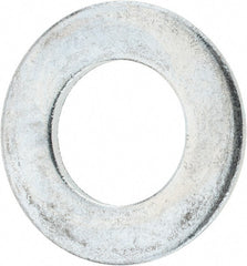 Value Collection - 1-1/4" Screw, Steel SAE Flat Washer - 1-3/8" ID x 2-1/2" OD, 5/32" Thick, Zinc-Plated Finish - Exact Tooling