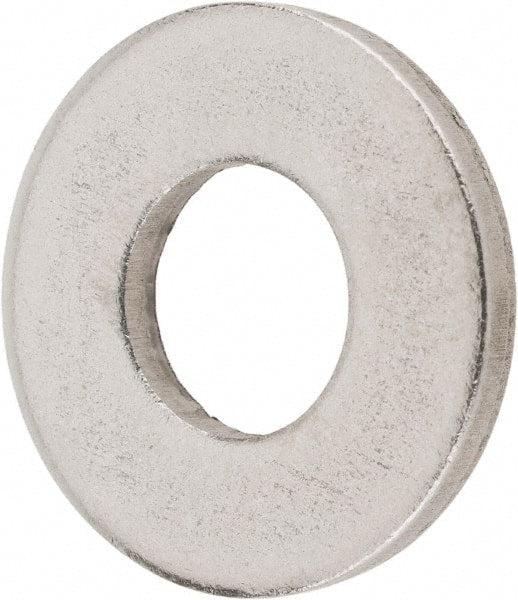 Value Collection - 1/4" Screw, Steel SAE Flat Washer - 9/32" ID x 5/8" OD, 1/16" Thick, Plain Finish - Exact Tooling