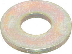 Value Collection - 5/16" Screw, Grade 8 Steel Extra Thick Flat Washer - Zinc Yellow Dichromate Finish - Exact Tooling