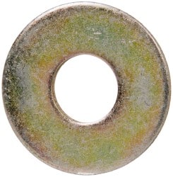 Value Collection - 3/8" Screw, Grade 8 Steel Extra Thick Flat Washer - Zinc Yellow Dichromate Finish - Exact Tooling
