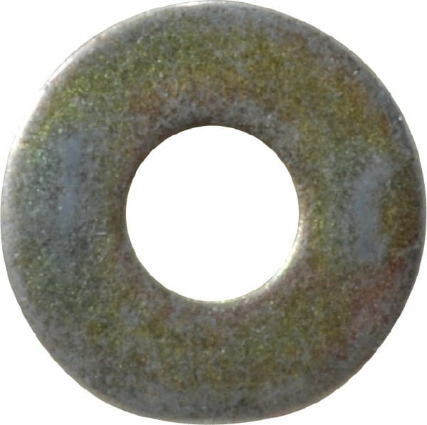 Value Collection - 7/16" Screw, Grade 8 Steel Extra Thick Flat Washer - Zinc Yellow Dichromate Finish - Exact Tooling